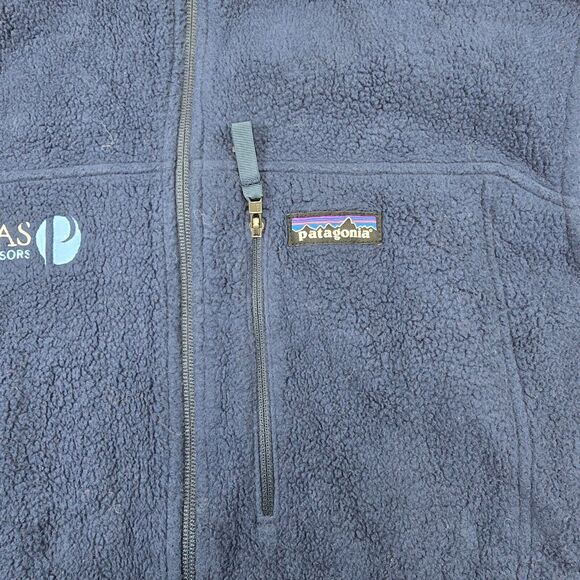 Patagonia Synchilla Men's Blue Full Zip Outdoor Casual Pockets Size XL Logo - Picture 3 of 11